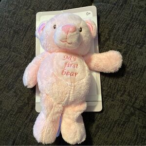 NEW 10 Inch “My First Bear” Soft Plush Rattle By Kellybaby